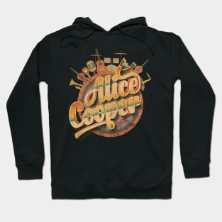 Tour Music Designs Vintage Retro - Alice Cooper Hoodie